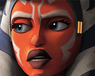 Ahsoka Face diamond painting