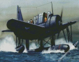 Aircraft Seaplane diamond painting