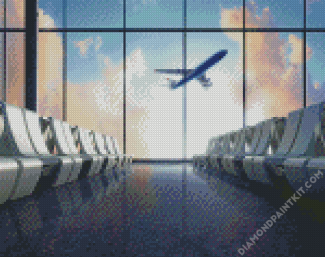 Airport View diamond painting