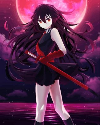 Akame Ga Kill Akame Character diamond painting