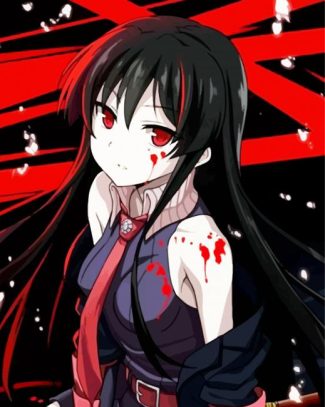 Akame Ga Kill Anime Girl diamond painting