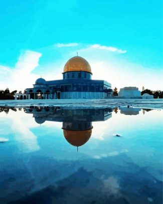 Al Aqsa Reflection diamond painting