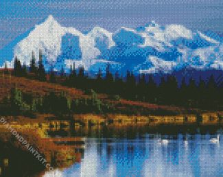 Alaska Denali Snowy Mountains diamond painting