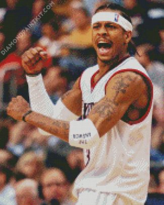 Allen Ezail Iverson diamond painting