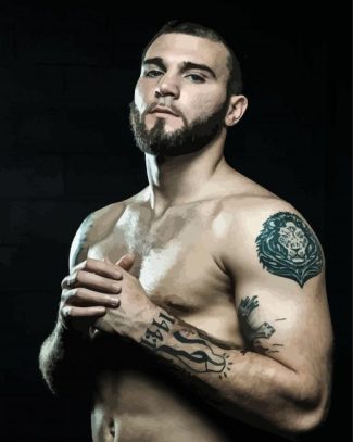 American Boxer Caleb Plant diamond painting