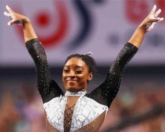 American Gymnast Simone Biles diamond painting