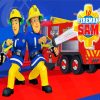 Animated Serie Fireman Sam diamond painting