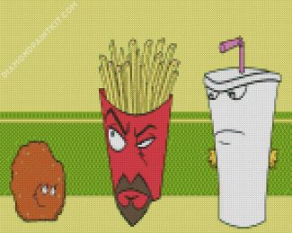 Aqua Teen Cartoon Character diamond painting