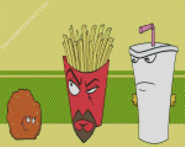 Aqua Teen Cartoon Character diamond painting