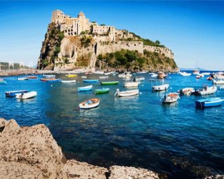 Aragonese Castle Ischia diamond painting