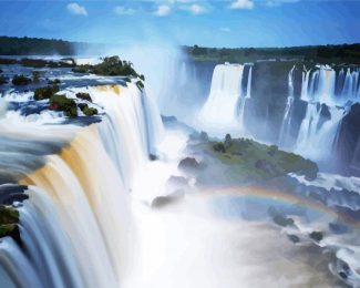 Argentina Iguazu Falls diamond painting