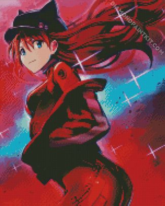 Asuka Langley Soryu diamond painting