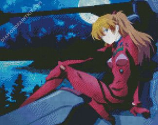 Asuka Langley Soryu Evangelion Anime diamond painting