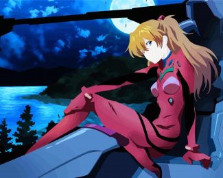 Asuka Langley Soryu Evangelion Anime diamond painting