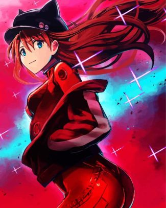 Asuka Langley Soryu diamond painting