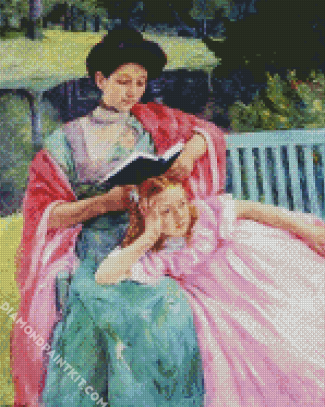 Auguste Reading To Her Daughter diamond painting