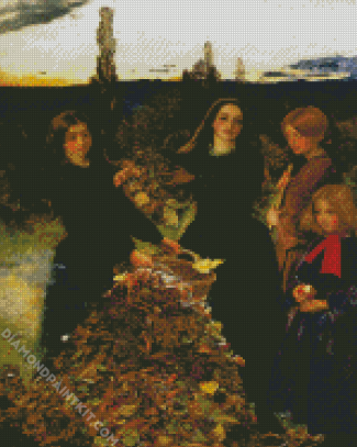 Autumn Leaves By John Everett Millais diamond painting