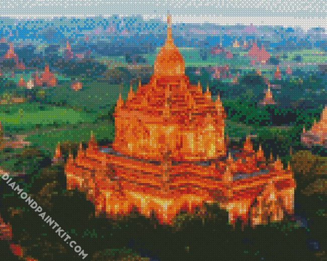 Bagan Myanmar Dhammayangyi Temple diamond painting