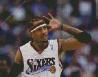 Basketball Allen Iverson diamond painting