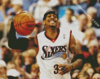 Basketball Players Allen Iverson diamond painting