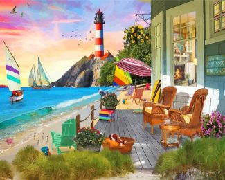 Beach Vacation diamond painting