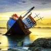 Beach Shipwreck diamond painting