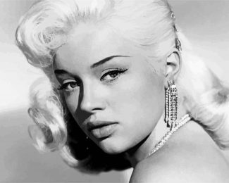 Black And White Diana Dors diamond painting