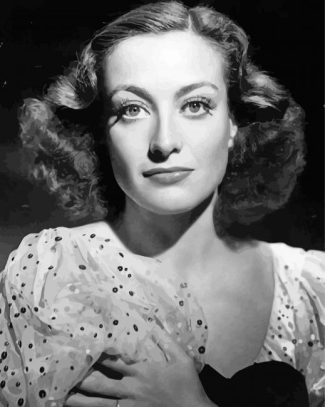 Black And White Joan Crawford diamond painting