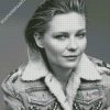 Black And White Kristen Dunst diamond painting