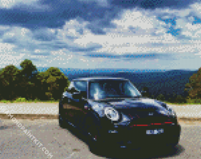 Black Mini Cooper diamond painting