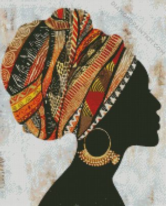 Black Tribal Woman diamond painting