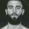 Black and White Caleb Plant diamond painting