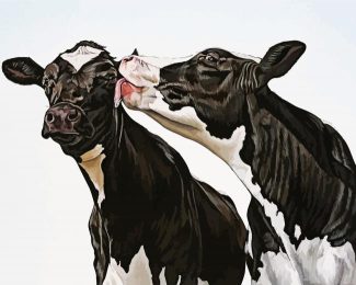 Black And White Cows diamond painting