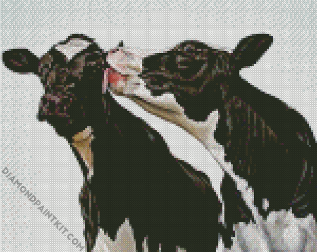 Black And White Cows diamond painting