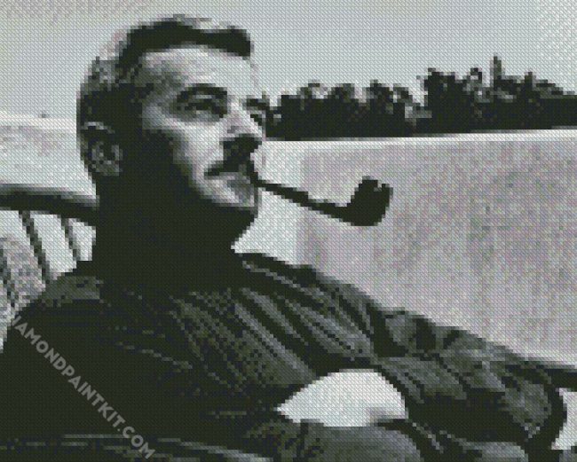 Black And White William Faulkner diamond painting