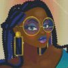 Black Girl Dread Style diamond painting