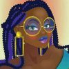 Black Girl Dread Style diamond painting