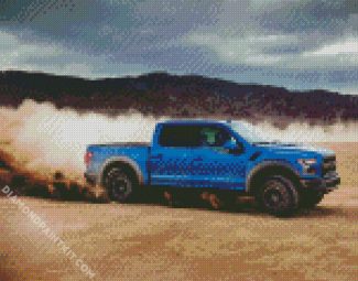 Blue Ford F150 diamond painting