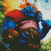 Blue Ogre Monster diamond painting