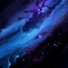 Blue And Black Galaxy Nebula diamond painting