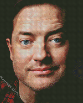 Blue Eyes Brendan Fraser diamond painting