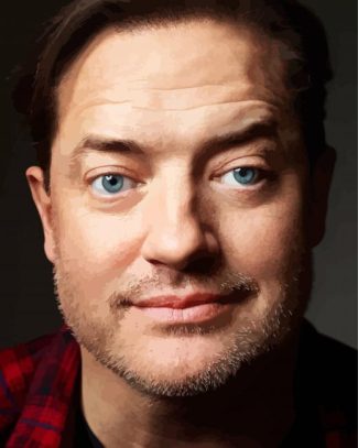 Blue Eyes Brendan Fraser diamond painting