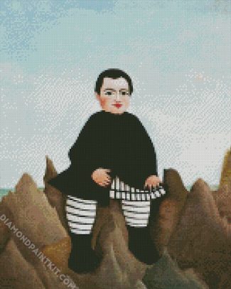 Boy On The Rocks Henri Rousseau diamond painting