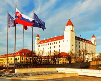 Bratislava Castle Slovakia diamond painting