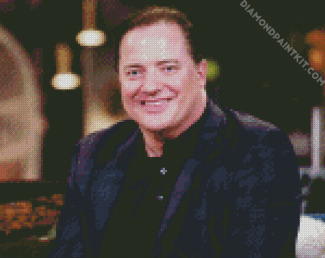 Brendan Fraser Smiling diamond painting