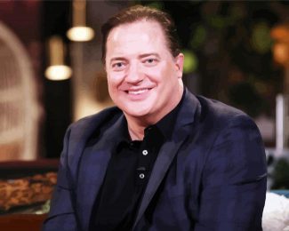 Brendan Fraser Smiling diamond painting