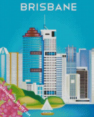 Brisbane Poster diamond painting