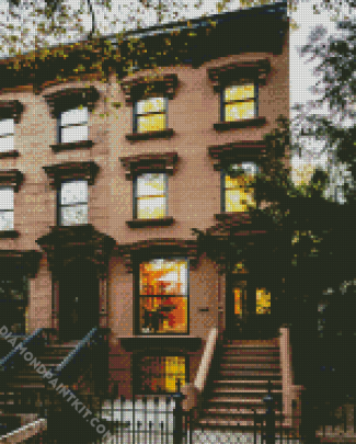 Brownstone Townhouse diamond painting