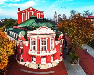 Bulgaria Dramatichen theatre diamond painting