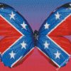 Butterfly Rebel Flag diamond painting